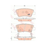 Placute frana Ssangyong Korando, Kia Soul, Rio, Optima, Oprius, Hyundai Veloster, Tucson, Sonata, I40, I30, I20, I10, Elantra, Accent 4, TRW