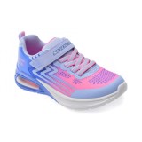 Pantofi sport SKECHERS albastri, MICROSPEC MAX ADVANCE, din piele ecologica