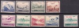 Elvetia 1941 aviatie MI 387-395 ( 9 valori) MNH