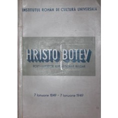 HRISTO BOTEV poet revolutionar bulgar