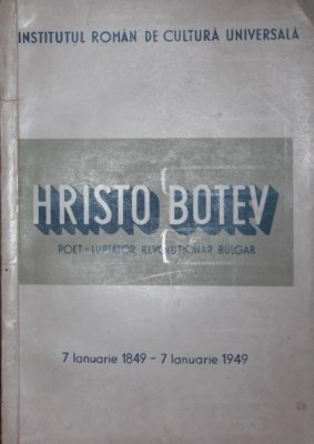 HRISTO BOTEV poet revolutionar bulgar foto