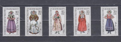 A12 S4 4 - Timbre foarte vechi - Fosta Germanie Democrata - DDR - costume populare foto