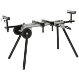 DURHAND Masă Suport pentru Ferăstraie Circulare, Bancă Extensibilă Reglabilă și Pliabilă, 123.5-245x73x96 cm, Negru | Aosom Romania