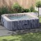 vidaXL Coperta patrata pentru piscina Gri deschis Polietilena 396 x 396 cm