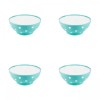 Set boluri, 4 piese, 350 ml, Plastic, Verde