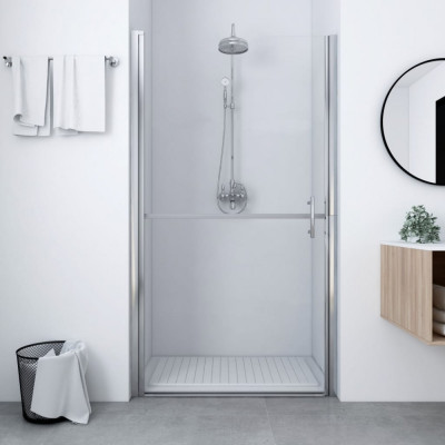 vidaXL Ușă de duș, 91 x 195 cm, sticlă securizată foto
