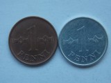 LOT 2 MONEDE DIFERITE 1 PENNI FINLANDA-1963,1977, Europa