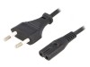 Cablu Alimentare 1,2m IEC C7 2x0,5mm Negru