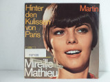 Mireille Mathieu &ndash; Hinter Den Kulissen Von Paris / Martin, vinil 7&quot; 45rpm ARIOLA, Pop