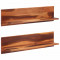 vidaXL Rafturi de perete, 2 buc., 112x20x26 cm, lemn masiv de acacia
