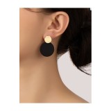 Cumpara ieftin Cercei Negri Picatura 3.5x2.5cm - 21382