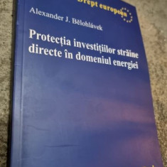 Alexander J. Belohlavek - Protectia Investitiilor Straine directe in domeniul energiei