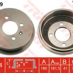 Tambur frana VW POLO (6N1) (1994 - 1999) TRW DB4259