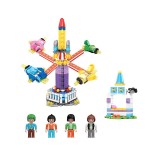 Set 4 figurine si Luna Park din caramizi constructie, 338 piese, ATU-080755, Oem
