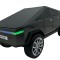 Boxa Bluetooth Tesla Cybertruck WS-580 cu lumini LED ecran touch si design futurist