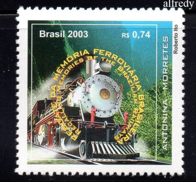 BRAZILIA 2003, Locomotiva, Transport, serie neuzata, MNH foto