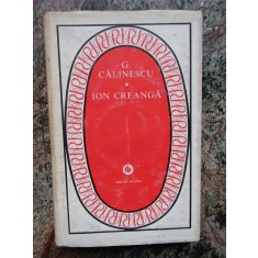 G. Calinescu - Ion Creanga CARTONATA