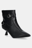 Answear Lab botine femei, culoarea negru, cu toc cui