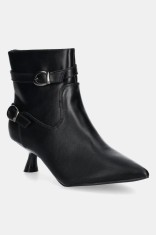 Answear Lab botine femei, culoarea negru, cu toc cui