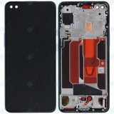 OnePlus Nord (AC2001 AC2003) Capacul frontal al modulului de afișare + LCD + digitizer marmură albastră