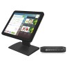 Sistem POS HP 600 G2 Mini PC, Intel Core i5-6500T 2.50 - 3.10GHz, 8GB DDR4, 128GB SSD, Windows 10 Pro + Monitor Nou Touchscreen OptimX Pro MY19, 19 In