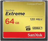 Card de memorie SanDisk Compact Flash Extreme, 64GB, 120MB/s
