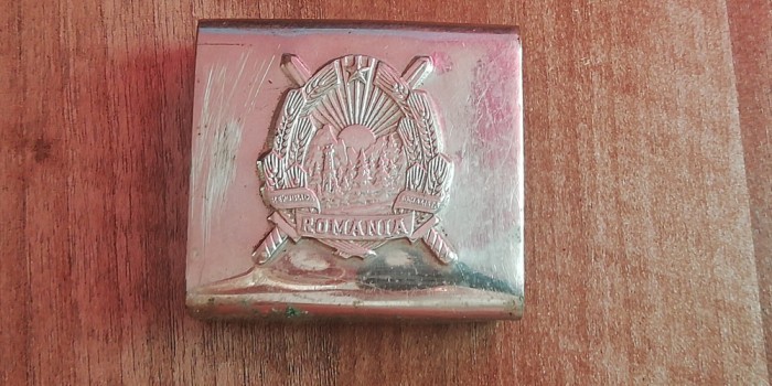 QW14 - Pafta militara - comunism - argintiu - piesa de colectie