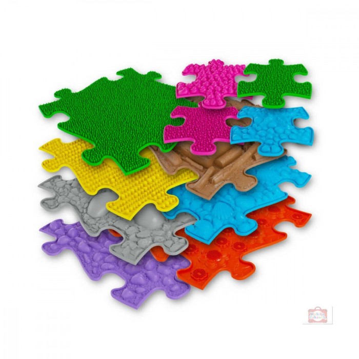 Covoras ortopedic senzorial puzzle Set Mediu 2A