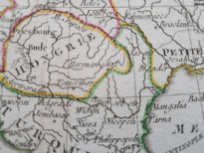 Harta a Europei, tiparitura originala din anul 1804 foto