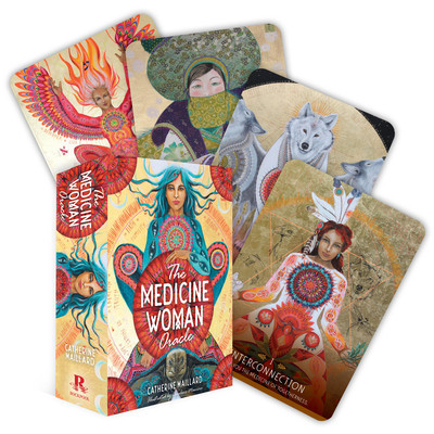 The Medicine Woman Oracle: Discover the Archetypes of the Divine Feminine (49 Gilded Cards and 196-Page Book) foto