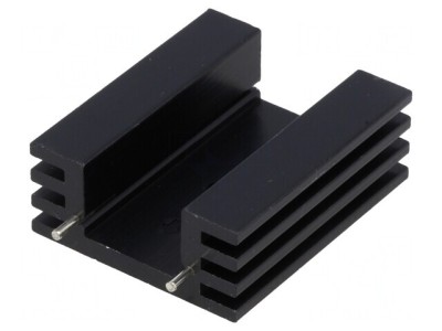 Radiator Negru TO220 38.1x32x14mm 11K/W foto