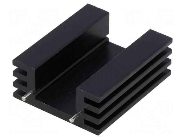 Radiator Negru TO220 38.1x32x14mm 11K/W