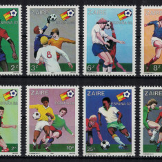 ZAIR 1981 - Fotbal, Cupa Mondiala din Spania / serie completa MNH