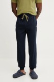 BOSS pantaloni de lounge culoarea albastru marin, neted, 50515305
