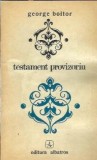 Cumpara ieftin Testament provizoriu George Boitor editura Albatros 1974 carte literatura romana clasica editie veche colectie carte rara bibliofila