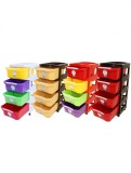 DULAP PLASTIC 4 SERTARE BELLA STERK, 40 X 40 X 85 cm, DIFERITE CULORI