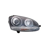 Far VW Golf 5 (1K) 05.2004-05.2009 Jetta / Golf Combi (1K5/1KM) 05.2004-09.2010 DEPO partea Dreapta tip bec D2S+H7 fumurii cu reflector gri