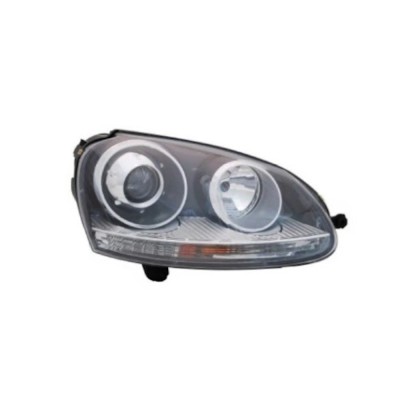 Far VW Golf 5 (1K) 05.2004-05.2009 Jetta / Golf Combi (1K5/1KM) 05.2004-09.2010 DEPO partea Dreapta tip bec D2S+H7 fumurii cu reflector gri foto