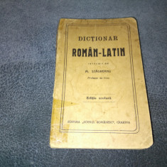 M SAUREANU - DICTIONAR ROMAN LATIN