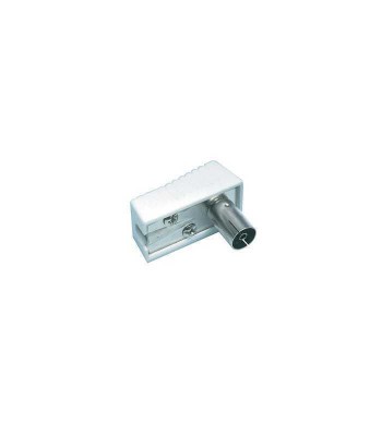 Conector coaxial mama plastic cotit foto