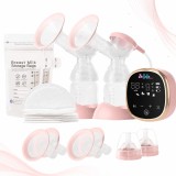 Cumpara ieftin Pompa de San Dubla Electrica, Sofia CONCEPT&reg;, Ultrasilentiosa, 4 Moduri, 9 Nivele, Afisaj Digital, Roz