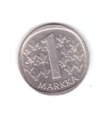 Moneda Finlanda 1 markka 1976, stare buna, curata, Europa, Cupru-Nichel