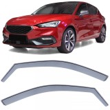Deflector de vant, protectie &icirc;mpotriva ploii, protectie &icirc;mpotriva vantului, fum negru, potrivit pentru Seat Leon din 19 Performance AutoTuning