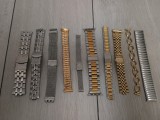 Vand lot 10 curele de ceas, metalice, stare foarte buna !!! Festina, Swatch, etc