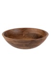 Cumpara ieftin Salată Bol, Model, Lemn, Culoare Maro, Diametru 29 cm, &Icirc;nălțime 10,5 cm, Capacitate 3,5 L