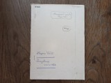 GHEORGHE TOMOZEI - MANUSCRIS OLOGRAF * NEGRU VODA, 21 POEME, SCRISE INTEAGAL OLOGRAF , 40 FILE , 1974