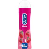 Lubrifianti cu arome - Durex Play Cirese Obraznice Gel Lubrifiant cu Aroma de Cirese pentru Senzatii Dulci 50 ml