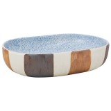 Cumpara ieftin Lavoar de blat, multicolor, 59x40x14 cm, ceramica, oval