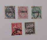 Tanger - Posta Franceza In Tanger 1918 - 5 Bucati Stampilate (RARE), Stampilat