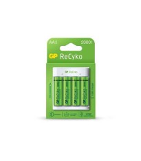 Incarcator E411 AA/AAA R3/R6 NiMH + 4 acumulatori 2000mAh GP ReCyKo